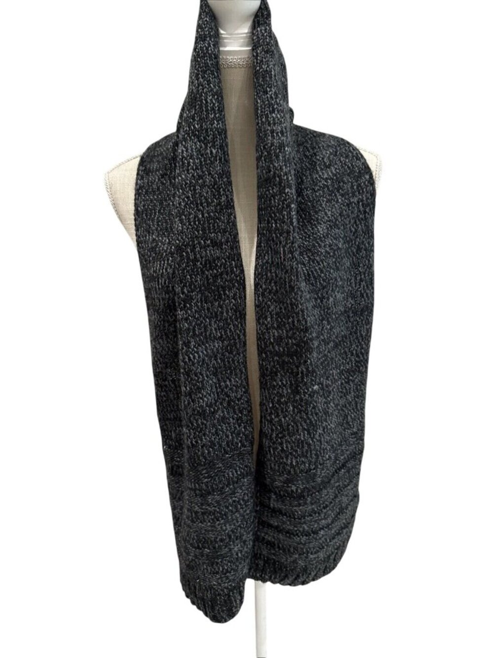 Dockers Chunky Knit Infinity Scarf Dark Gray Heathered Cozy Accessory